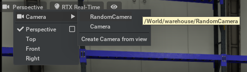 Switch camera to RandomCamera
