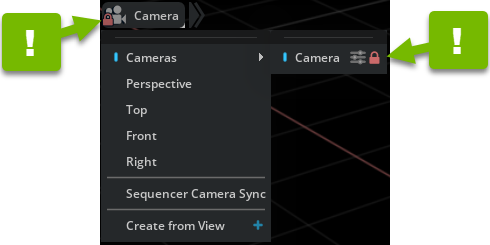 Camera menu