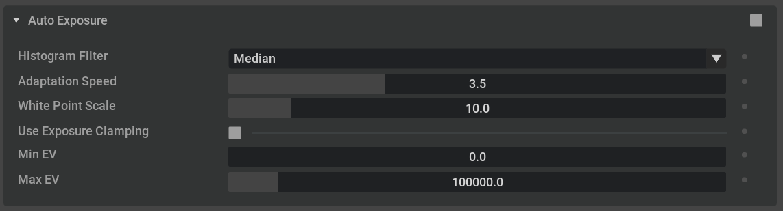 RTX Post Settings Auto Exposure