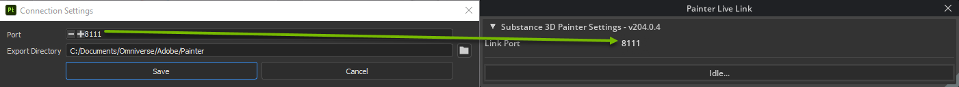 Ensure the ports match between the Connector and Extension