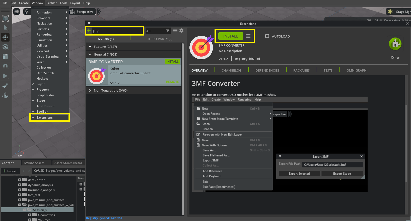 3MF Converter Installation