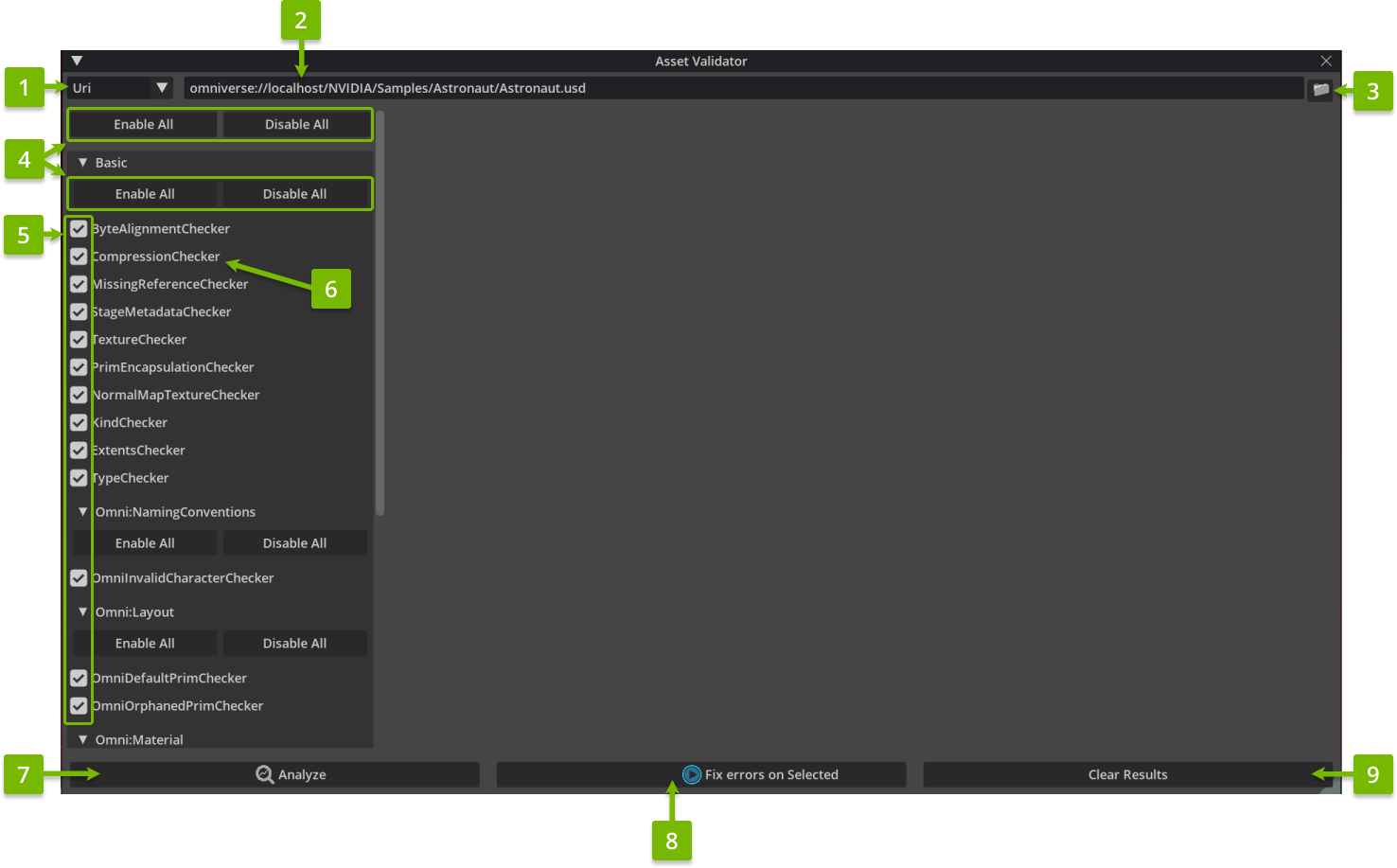 Asset Validator Window