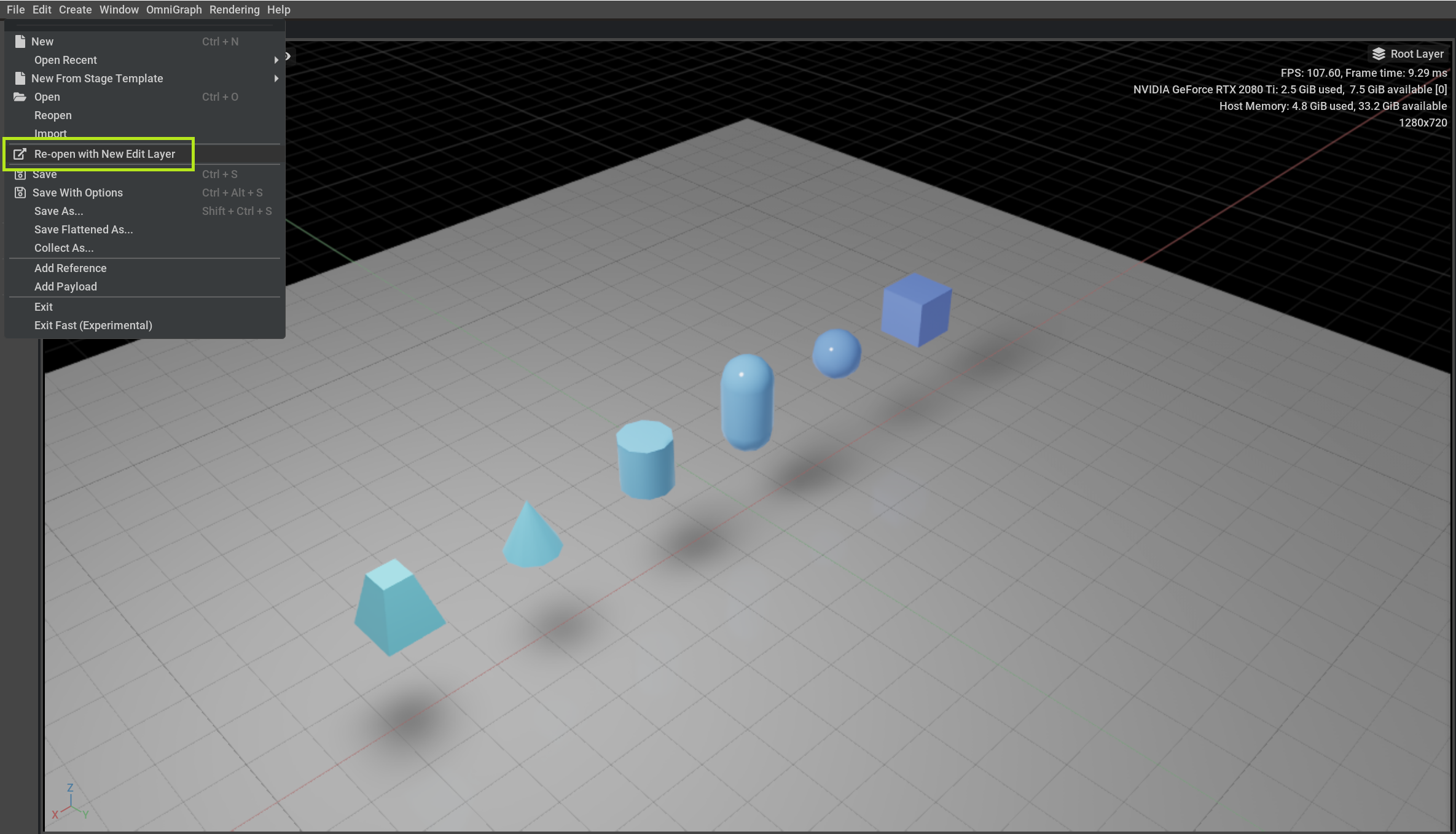 OmniPVD Physics Baking Open with Edit Layer