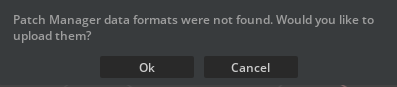 Patch Manager data format upload prompt