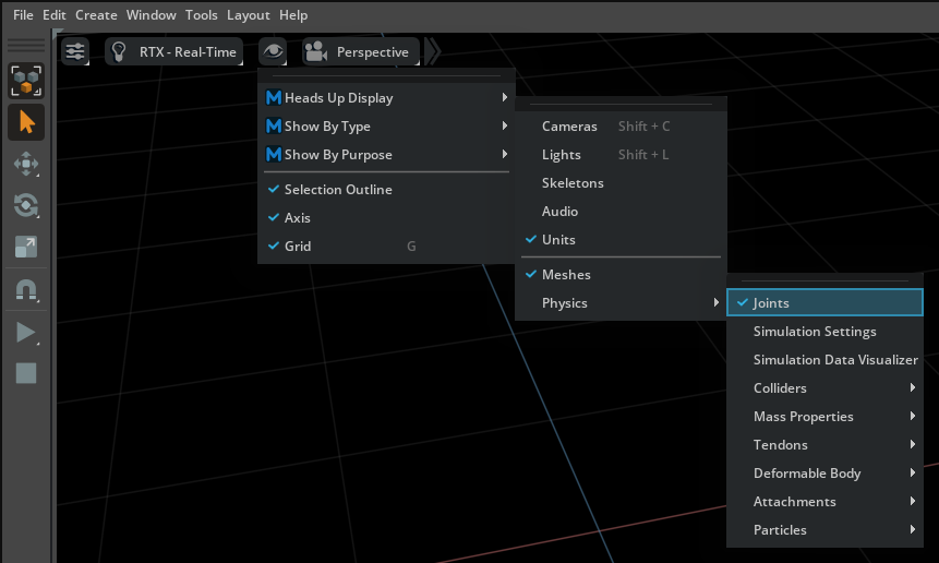 Physics Debug Visualization Viewport Eye