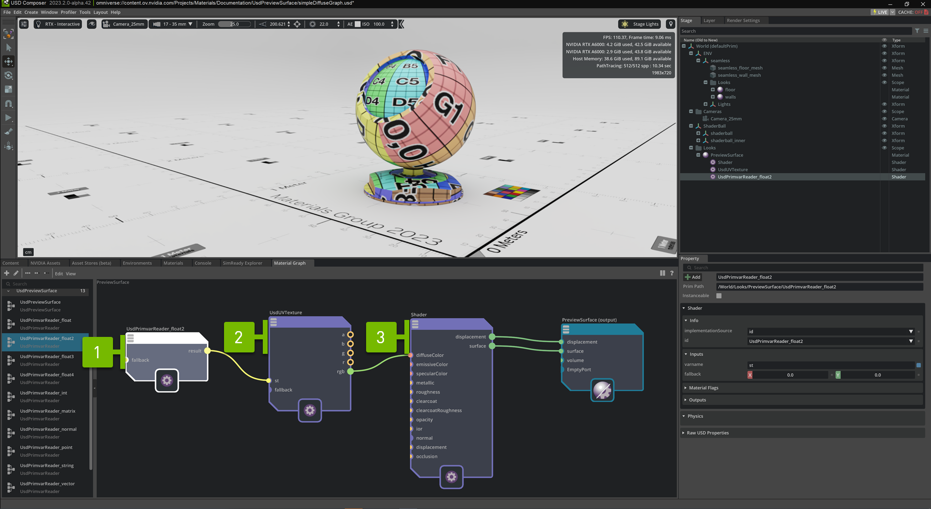 UsdPreviewSurface Graph