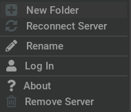 |composer| Content Browser server context menu options