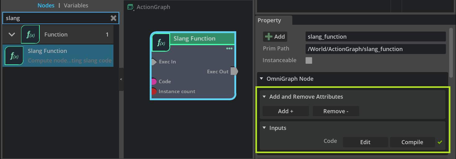 Action Graph Node